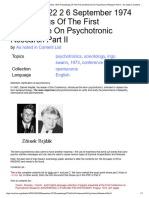 JPRS L 5022 2 6 September 1974 Proceedings of The First Conference On Psychotronic Research Part II