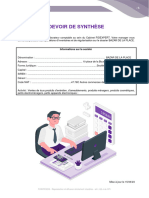 Devoir de Synthèse: - Ecritures D'Inventaire