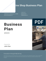 Machine Shop Business Plan