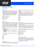 Questions Matematica Analise-Combinatoria Combinacao