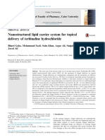 Nanostructured Lipid Carrier System For Topical de