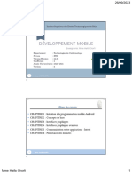 Développement Mobile: Plan Du Cours