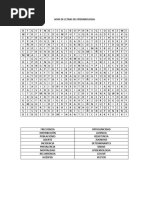 Sopa de Letras de Epidemiologia