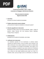 Plan de Extensión Jutiapa - Promocion de Carreras 2023