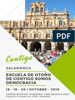 Escuela de Otoño de Contigo Somos Democracia - Dossier Programa Hoteles