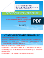 Cours Economie D'entreprise DR Koffi