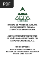 Manual de Primeros Auxilios Nom 006 STPS 2014