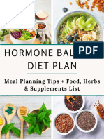 Hormone Balance Diet Plan With Grocery List and Meal Planner