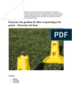 Exercice de Gestion de Bloc Et Pressing À La Perte - Exercice de Foot