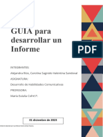 GuÃ - A para Redactar Un Informe