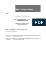 Políticas Públicas de Educação No Brasil: Possibilidades de Emancipação?