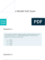 MoE's Model Exit Exam (Economics) July 04, 2023