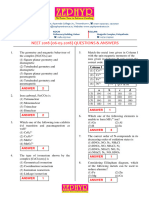 NEET 2019, Previous Year NEET Question Paper With The Answer Key For The Year 2019