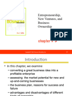 Chapter 3 Entrepreneurship, New Ventures, and Business Ownership