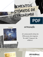 Elementos Históricos Da Astronomia