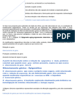 Avaliação Epigenética, Nutrigenética e Nutrigenômica