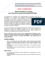 Appel A Candidature Pour PHD en Économie1453734144