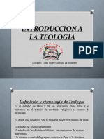 Introduccion A La Teologia