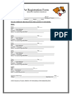 Pet Registration Form