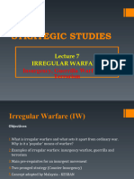 Lecture Note 7 - Irregular Warfare