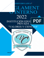 Reglamento Interno 2022 VC