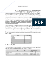 Cabanatuan City Executive Summary 2021