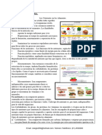 Los Nutrientes en Los Alimentos