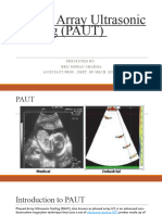 NDT - Phased Array Ultrasonic Testing (PAUT)