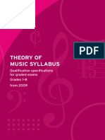 Theory of Music Syllabus - ONLINE