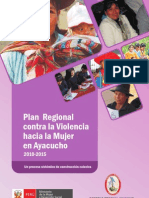 Plan Regional Contra La Violencia Hacia La Mujer - Ayacucho