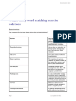 A0 Solutions - Word Matching Exercise