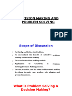 Decision Making and Problem Solving