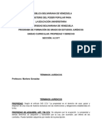 Términos Jurídicos. Propiedad y Derecho