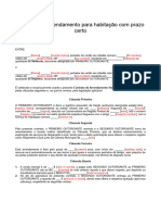 Contrato de Arrendamento Habitacional de Curta Duracao