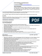 Planning Engineer CV