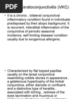 Vernal Keratoconjunctivitis (VKC)