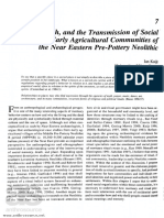 I. Kuijt - Place, Death, and The Transmission of Social Memory in Early Agricultural Communities of The Near Eastern Pre-Pottery Neolithic