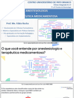 2 - Anestesiologia e Terapêutica Medicamentosa