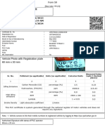 Vehicle Photo With Registration Plate 60 MM X 30 MM: Pollution Under Control Certificate