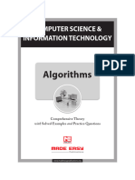 Algorithms: Computer Science & Information Technology