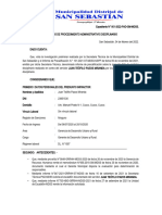 Disposicion de Inicio de Procedimiento Administrativo Disciplinario - Exp. 042-2020 Juan Pazos Miranda