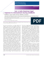 Obstetric Violence - A Latin American Legal Response To Mistreatment During Childbirth