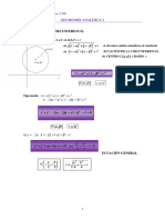 Geometría Analítica 3 Circunferencia - Círculo