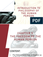 Ch5 The Freedom of The Human Person