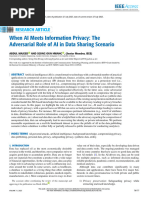 When AI Meets Information Privacy The Adversarial Role of AI in Data Sharing Scenario