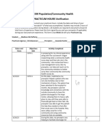 Nur 330 Practicum Hours Verification