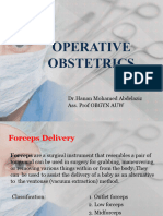 Operative Obstetrics: DR - Hanan Mohamed Abdelaziz Ass. Prof Obgyn Auw