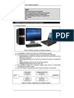 Hardware Components of A Personal Computer