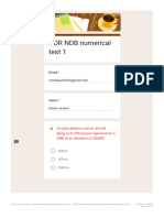 VOR NDB Numerical Test 1