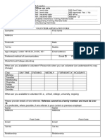 2.volunteer Application Form